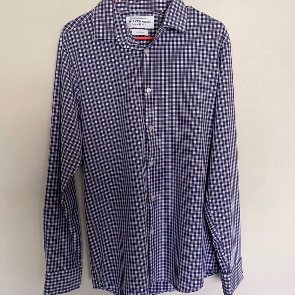MIZZEN+ MAIN Long sleeve button up large trim fit